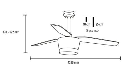 medida ventilador Levanto mimax