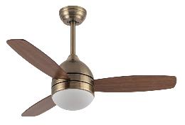 Ventilador MAESTRAL Oro Envejecido Fabrilamp - Motor DC. 107cm.Ø