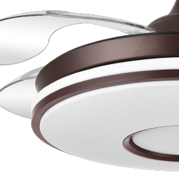 Ventilador DANI Marron - Fabrilamp. Motor DC Ø107cm