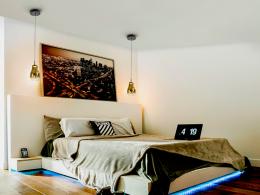 ALEDIS- LAMPARA 1L NEGRO-DORADO - SCHULLER