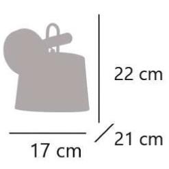 Aplique AROLAS negro-madera 1 x 60w e-27 - ALEMAR