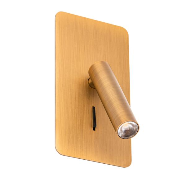 Aplique Empotrado SUAU bronce LED Faro Barcelona