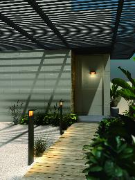 Aplique exterior RUKA sensor Mantra - Luz LED.