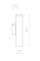 APLIQUE DE PARED EYE WALL MIMAX - FORMA TUBULAR