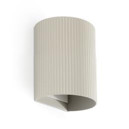 Aplique SOLE redondo gris estriado Faro Barcelona 