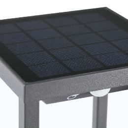 Baliza de exterior SOLAR SAURA LED gris oscuro Faro
