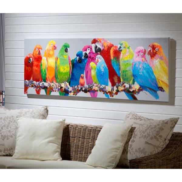 Cuadro Tropic Schuller - Pintura rectangular Loros