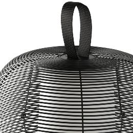 Sobremesa exterior portatil NARA negro Faro Barcelona