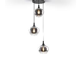 OPAZ-LAMPARA 3L NEGRO/SMOKE - SCHULLER
