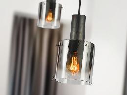 VENIZE LAMPARA 1L NEGRO-SMOKE - ILUMINACION i3 By SCHULLER