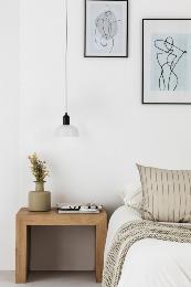 Colgante TATAWIN S cristal blanco Faro