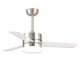 Ventilador Ainsa Zima Lighting - Niquel Ø110cm LED