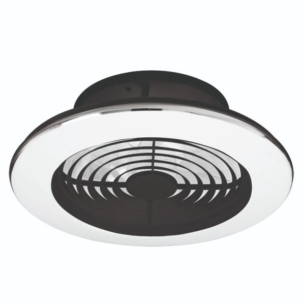 Ventilador Alisio Mini con luz LED Negro- MANTRA Ø52cm