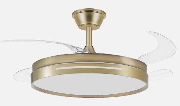 Ventilador MICENAS Cuero Fabrilamp - Motor DC Ø108cm