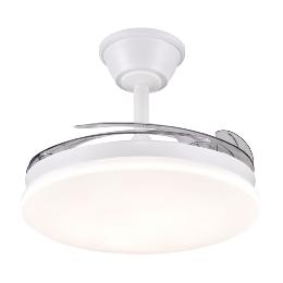 Ventilador Retractil Chloe-S Blanco P&B - Motor DC. 40-92cmØ.