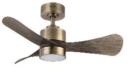 Ventilador Zepelin Cuero Fabrilamp - Motor DC Ø91cm