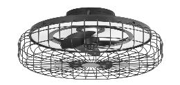 Ventilador MERAK - Forlight. Luz LED Ø61cm