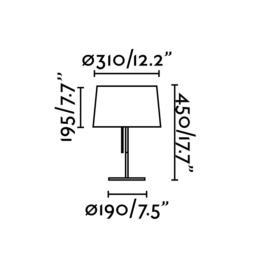 Sobremesa VOLTA negra Faro Barcelona