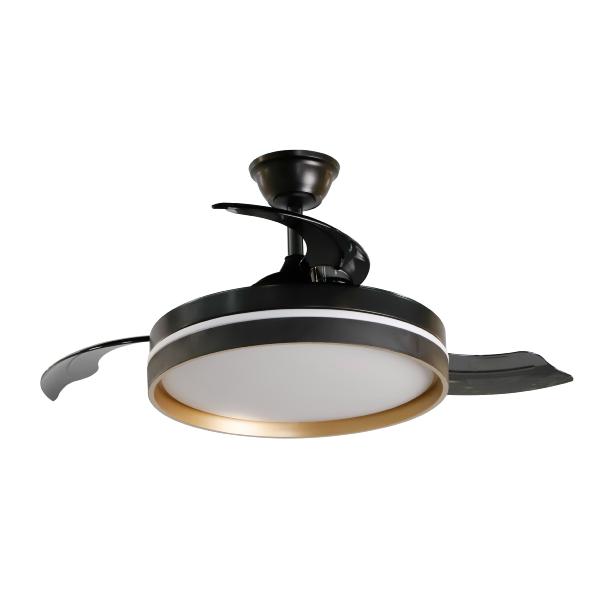 Ventilador VMandarin Fabrilamp Negro Oro - Motor DC Ø108cm