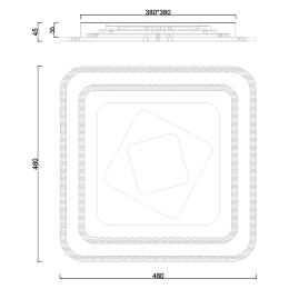 Plafon led RADO blanco led 97w 5327lm 4000k - ALEMAR