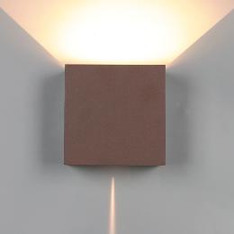 Aplique exterior DAVOS XL Corten Mantra - Luz LED 