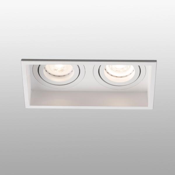 Empotrable Hyde Faro orientable Blanco 2 luces 171x89mm