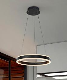 HELIA - LAMPARA LED NEGRO MATE 50D - SCHULLER