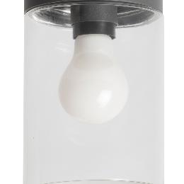 Plafon KILA 200 Plafón gris oscuro transparente Faro