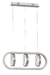 Lampara Monaco Acontract-luz. 3 aros + E. Oval LED 