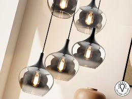 OPAZ-LAMPARA 5L NEGRO/SMOKE - SCHULLER