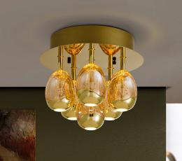 ROCIO- PLAFON 6L ORO DIMABLE - SCHULLER