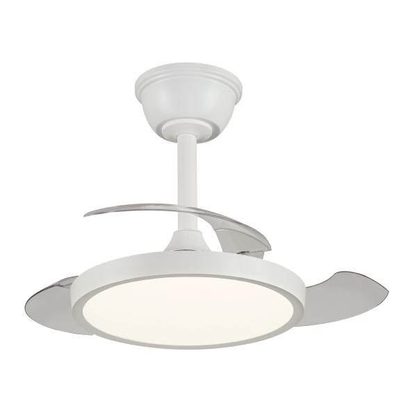 Ventilador Retractil Melody-XS Blanco P&B - Motor DC. 30-68cmØ.