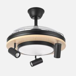 Ventilador Gladiator Fabrilamp Negro - Motor DC Ø107cm