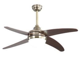 Ventilador KLOD Oro envejecido - Fabrilamp  Motor DC Ø117cm