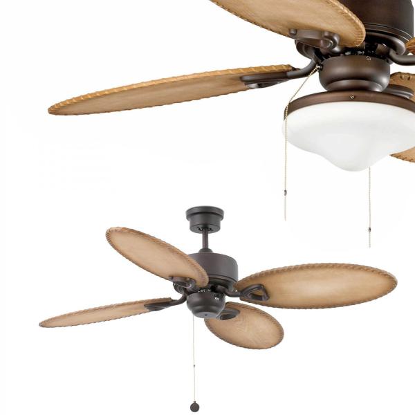 Ventilador Lombok FARO marrón sin luz 132cm. Ø