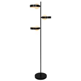 Lampara de pie Arianna negro y oro Alemar - Bombilla G9 