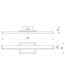 Aplique led RIALTO cromo led 14w 4000k - ALEMAR