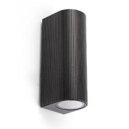 Aplique exterior ESTELA negro 2 luces Faro Barcelona