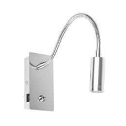 Aplique JULIET USB C lector cromo Faro Barcelona
