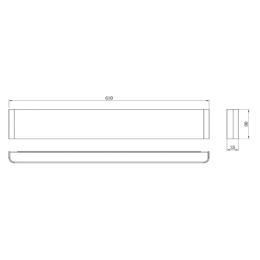 Aplique interior EGEO XL Blanco Mantra - Luz LED 61cm