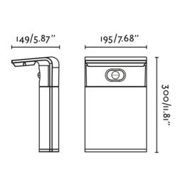 Baliza SOLAR LUMA S gris oscuro Faro Barcelona
