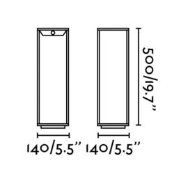 Baliza de exterior SOLAR SAURA LED gris oscuro Faro