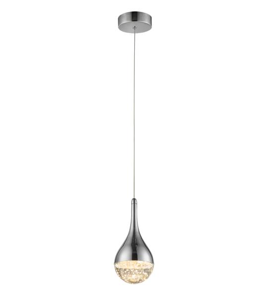 Lámpara colgante Elie Schuller - acabado cromo 1L. LED.