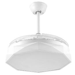 Ventilador NASHI Blanco Fabrilamp - Motor DC Ø107cm