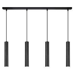 Regleta 4L ANTIA negro 4 x 40w gu-10 - ALEMAR