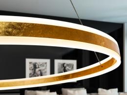 Lampara Helia Schuller - Pan de oro 100cm Ø.  LED