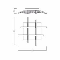 Plafon de techo 57 cm. Ø. LED serie Nur.   MANTRA