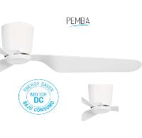 Ventilador Pemba FARO - blanco Motor DC. Sin luz 132cm. Ø