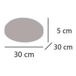 Plafon led ORISTAN madera 30cm led 40w - ip54 - ALEMAR