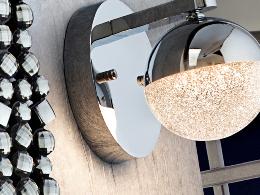 Aplique pared Sphere Schuller - 17.5cm. cromo 1L. LED
